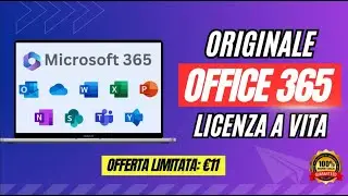 Office 365  Microsoft con regolare licenza a soli 11 euro - Soluzione del 2024