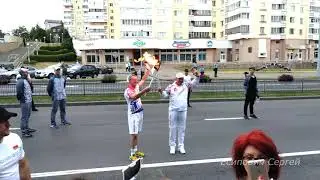 Эстафета Пламя мира вторых Европейских игр прибыла в Минск