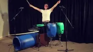 Amazing Bucket Drum Solo!
