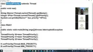 Thread priority and synchronization with Example