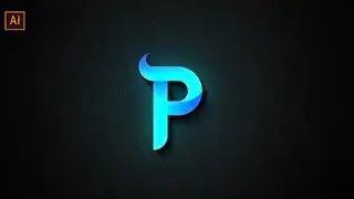 Neon P logo design adobe illustrator || adobe illustrator tutorial #adobeillustrator #logodesign