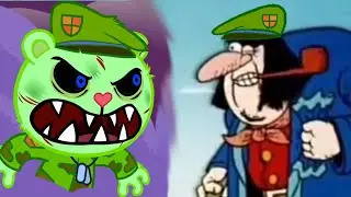 Happy Tree Friends | Amnesia 6 | John Silver walks but it's Flippy