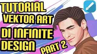Cara Membuat Vektor Di Infinite Design Untuk Pemula (bagian Mata, Bibir&Baju)