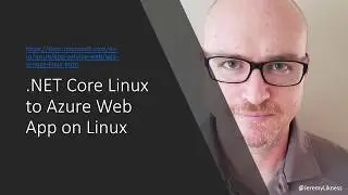 .NET Core Linux to Azure App App on Linux