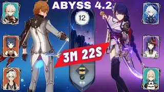Abyss 4.2 C0 Childe International & C3 Raiden with C0 Furina and C2 Jean 3m 22s