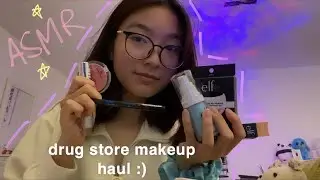 asmr small makeup haul 💄|| rambling, tapping on products, lofi