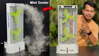 How To Make Mist Air Cooler || Humidifier Air Cooler Mist Fan Using PVC Pipe