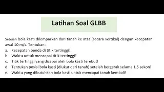 Latihan Soal GLBB [gerak lurus berubah beraturan]