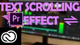 How to create Scrolling Text using Adobe Premier Pro.