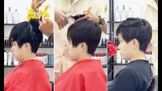 How to cut a Short Pixie Layered Haircut for Women | Short Hair Cutting Techniques