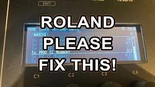 MC-707 // Please Roland FIX THIS // Sending mod wheel data via midi!
