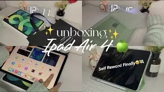 unboxing iPad Air 4th Generation | self reward ! (asmr, chill music) pt1