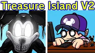 Friday Night Funkin' VS Five Nights at Treasure Island V2 (FNF Mod) (FNATI Mickey Mouse Horror/FNAF)
