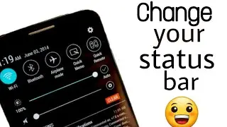 How to change status and notification bar without any app in any android || A K ||