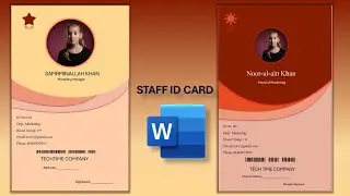 How to make ID card in ms word|Design ID card in ms Word
