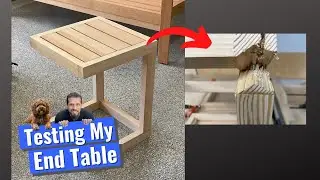 Load Testing My End Table // How Much Weight Will It Hold?