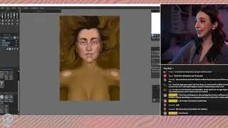 Portrait painting & AI/Art discussion with Destiny!
