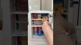 ASMR ✨ Mini fridge restock! 