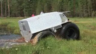 Утопили БОЛОТОХОД 