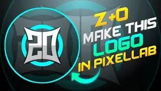 ZO Logo Design Tutorial In Pixellab | How To Make Esports Logo On Android