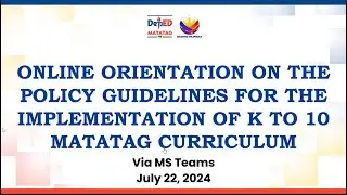 Open Forum | K to 10 MATATAG Curriculum