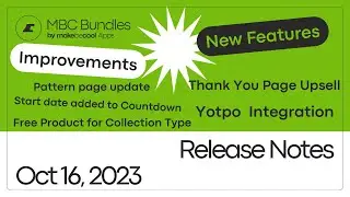 MBC Bundles - Release Notes: Oct 16, 2023