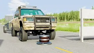 Mobil vs Bollard #15 - BeamNG Drive