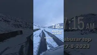 Beauty of Babusar Top-Snow fall