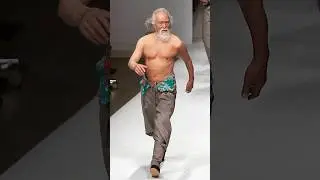 Стал моделью в 80 лет. Китаец покорил подиумы #люди  #факты #китай