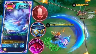 EXP LANE AULUS ABUSE HYBRID TANK AND SPELL VAMP BUILD TO RANK UP - AULUS BEST BUILD AND EMBLEM 2025