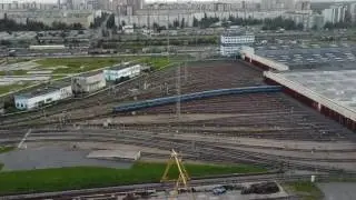 Номерной (81-717/714) въезжает в депо ТЧ-6 Выборгское