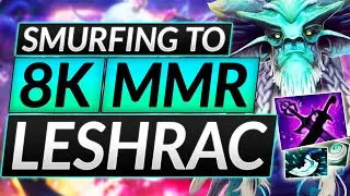 SMURFING AT 8K MMR - BROKEN LESHRAC OFFLANE/MIDLANE- Pro Tips ANALysis - Dota 2 Guide