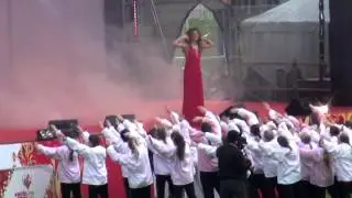 Анастасия Стоцкая в Красногорске/ Эстафета Олимпийского Огня