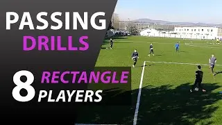 SOCCER PASSING PRACTICE FOR 8-10 PLAYERS | PASSES TRAINING #4
