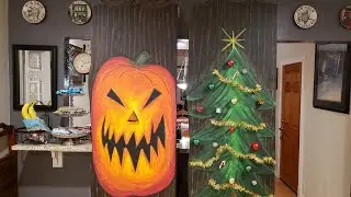 Nightmare before Christmas holiday doors DIY 🎃
