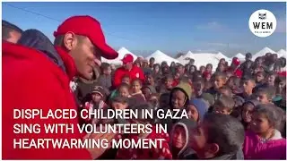 GAZA: Gaza's displaced kids find joy in singing with volunteers