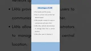 Advantages of LAN (Local Area Network) | Computer Fundamentals |