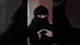 imut banget ukhti cadar hitam cantik ini 