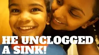 How To Unclog The Bathroom Sink | A 3 Year Old Can Do It!