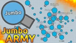 JUMBO ARMY DESTROYING EVERYONE IN DIEPIO  | Diep.io  |