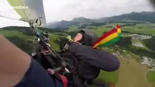 Экстремал заснял свое падение на видео