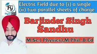 Class 12| Electric flux|06l Electric field due to (i)a thin sheet (ii) two sheets of charge