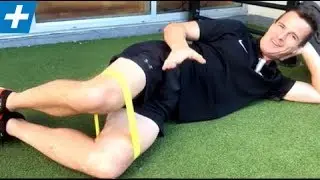 Clams with Band - 12 Week Knee Rehab Program: Rehab Ex 1 | No.177 | Physio REHAB