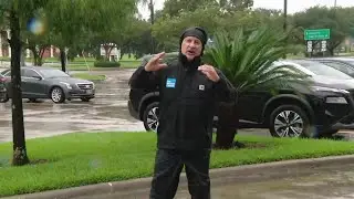 Jim Cantore Reports on Hurricane Francine in Morgan City, LA