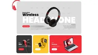 Ecommerce headphone website template | HTML & CSS