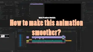 QUICK tutorial - Premiere pro | keyframe's easing
