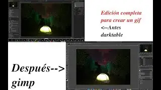 💪💪Edición COMPLETA con DARKTABLE ,fotografía nocturna y crear un TIMELAPSE con GIMP👍