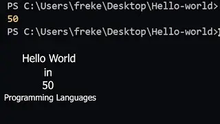 Hello World! In 50 programming languages
