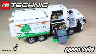 LEGO Mack LR Electric Garbage Truck 42167 Speed Build