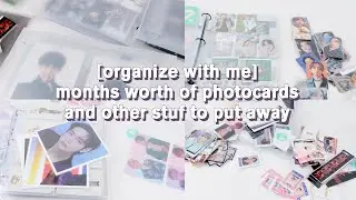 [organize with me] months worth of bts photocards etc.